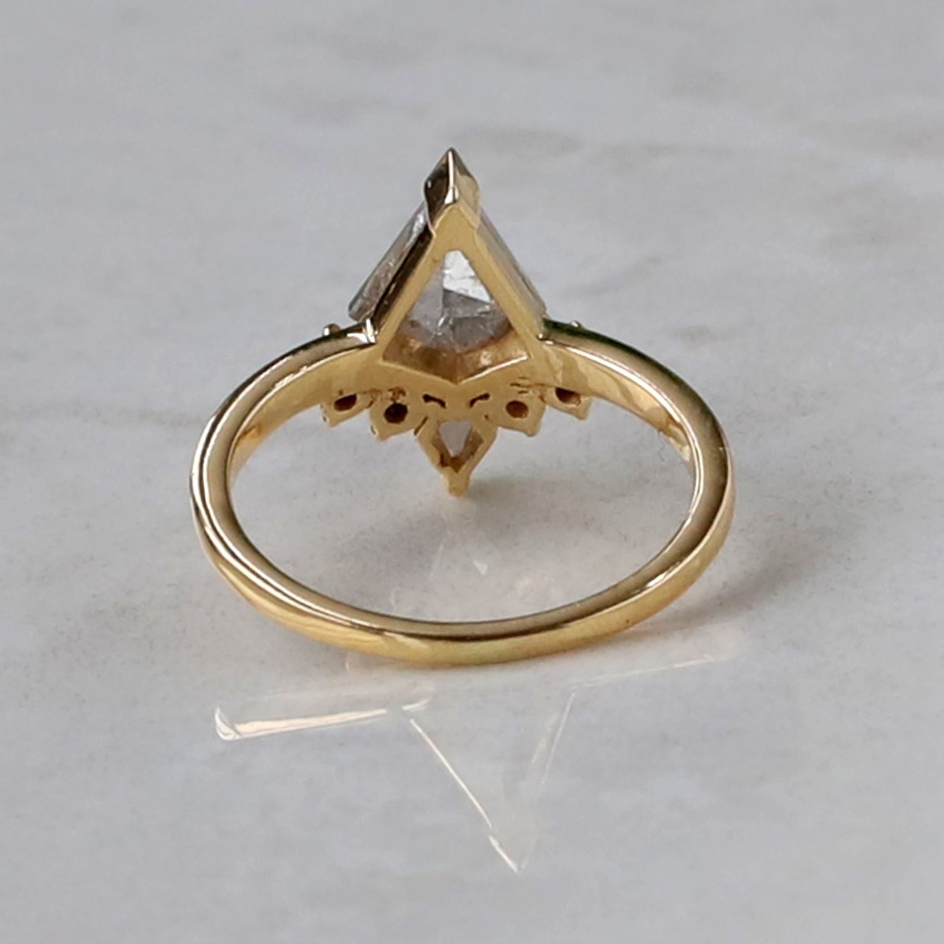 kite diamond engagement ring