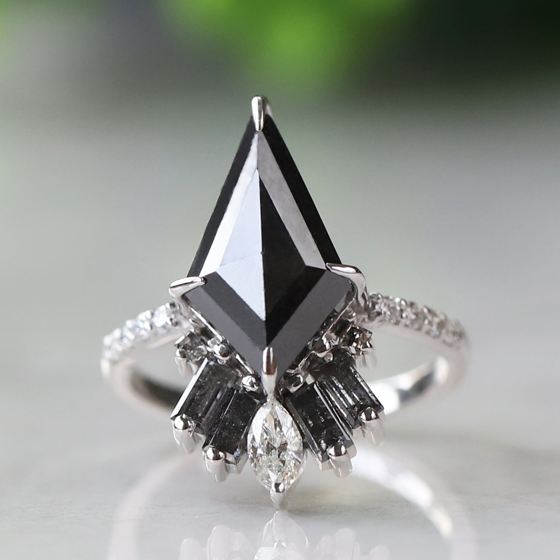black kite diamond ring