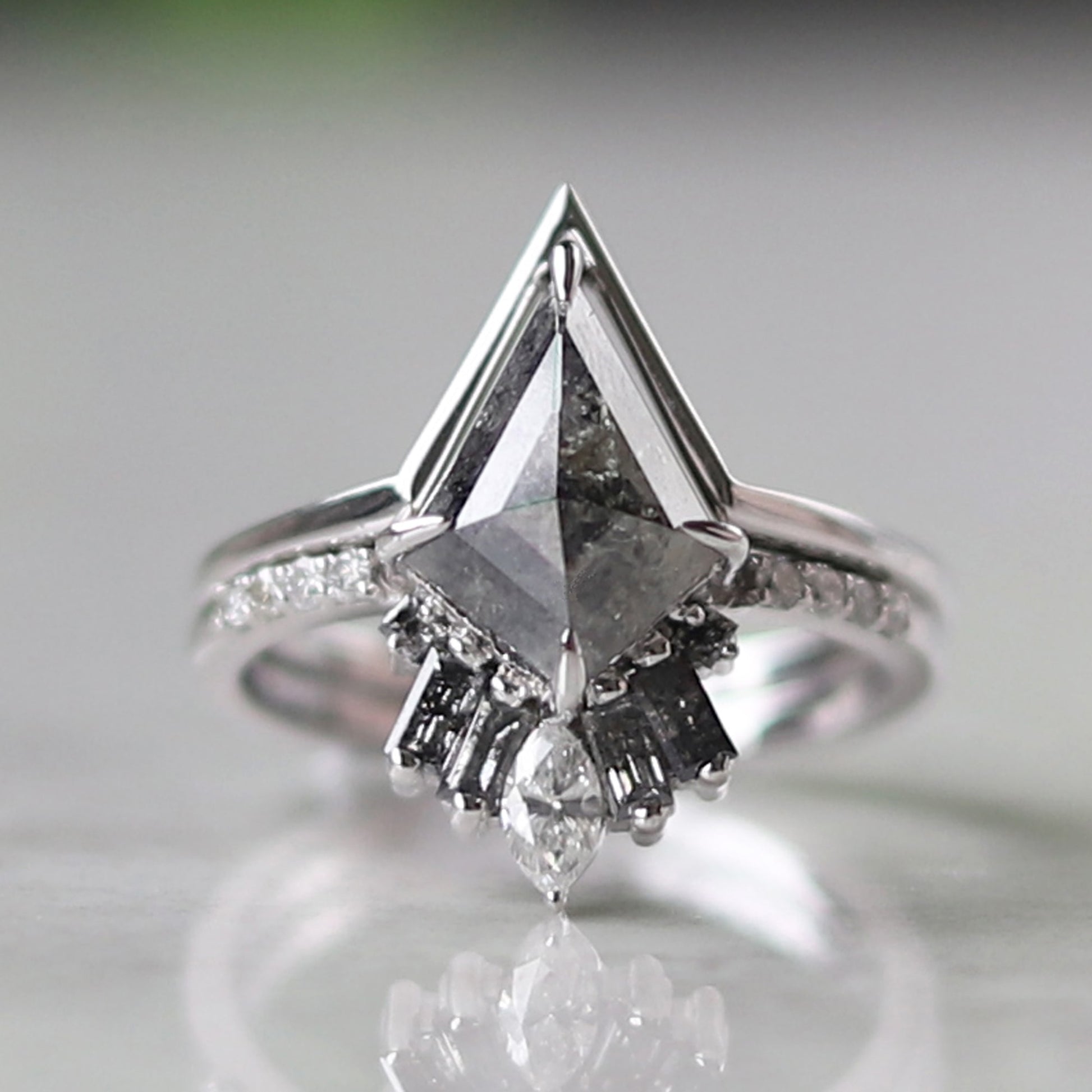 kite cut engagement ring