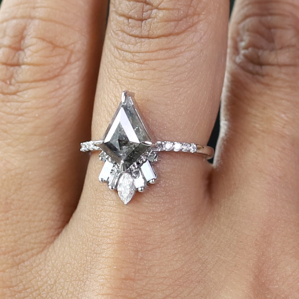 kite cut engagement ring