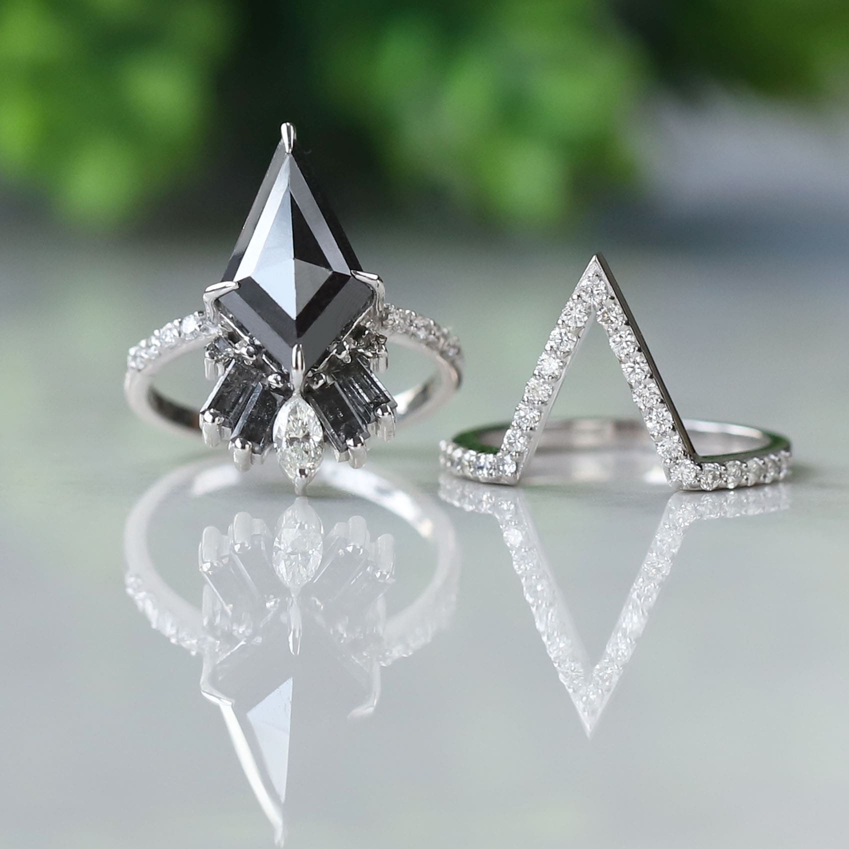 black kite diamond ring