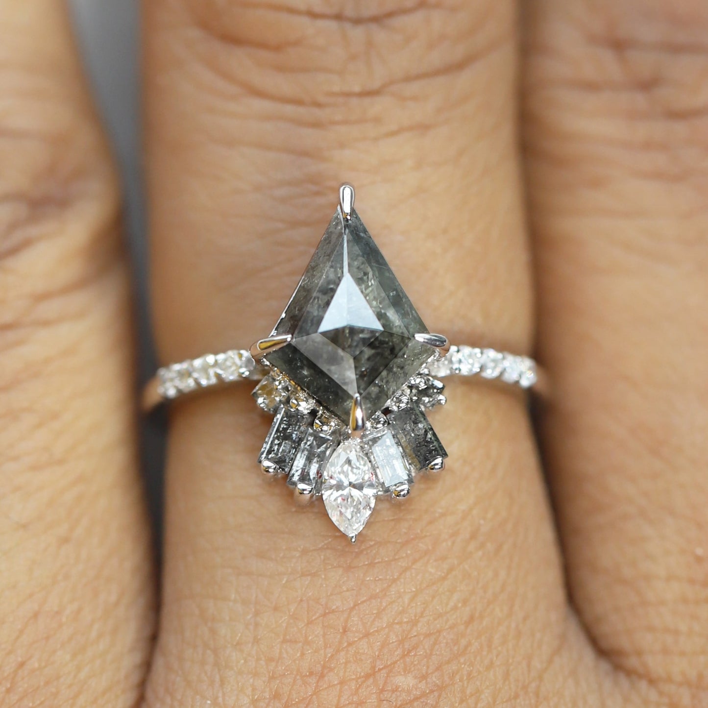 kite cut engagement ring
