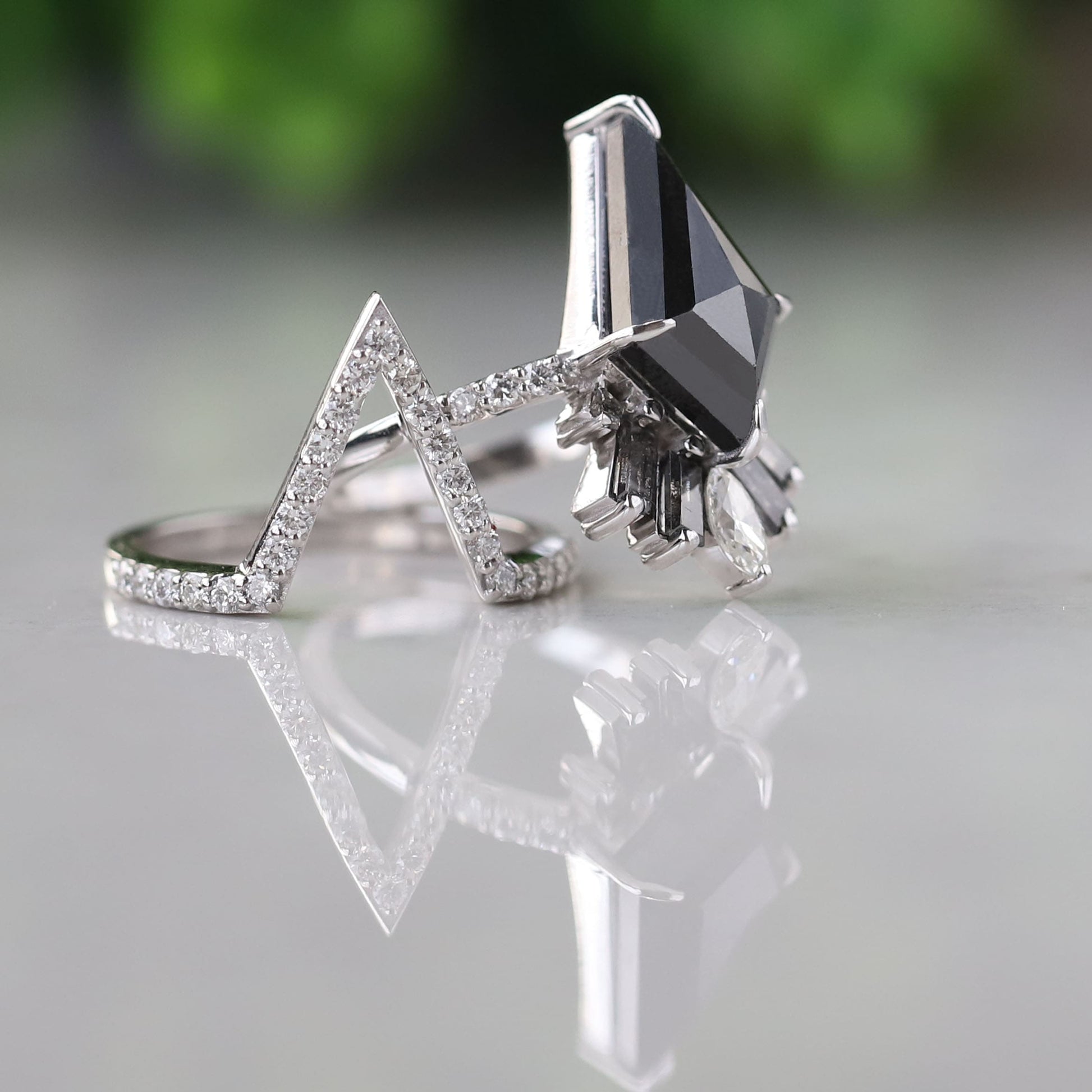 black kite diamond ring