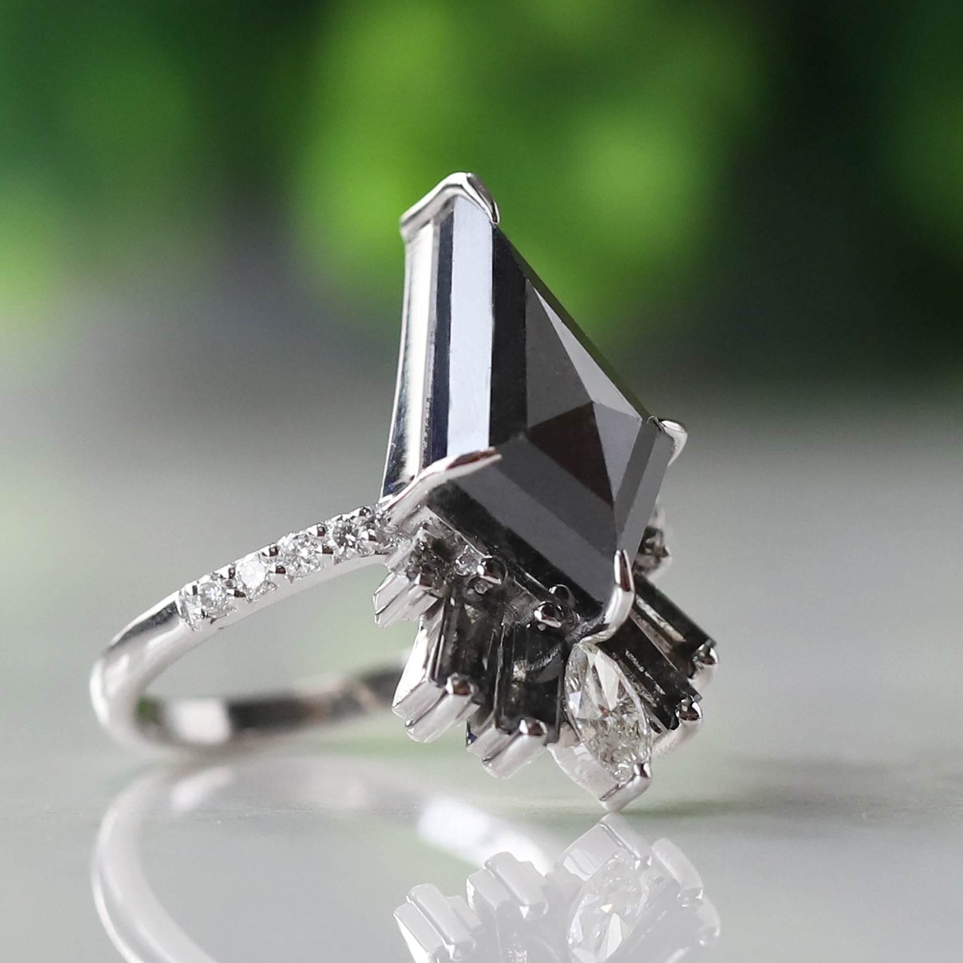 black kite diamond ring