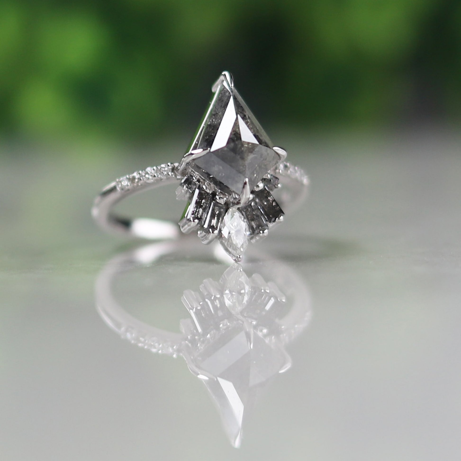 kite cut engagement ring