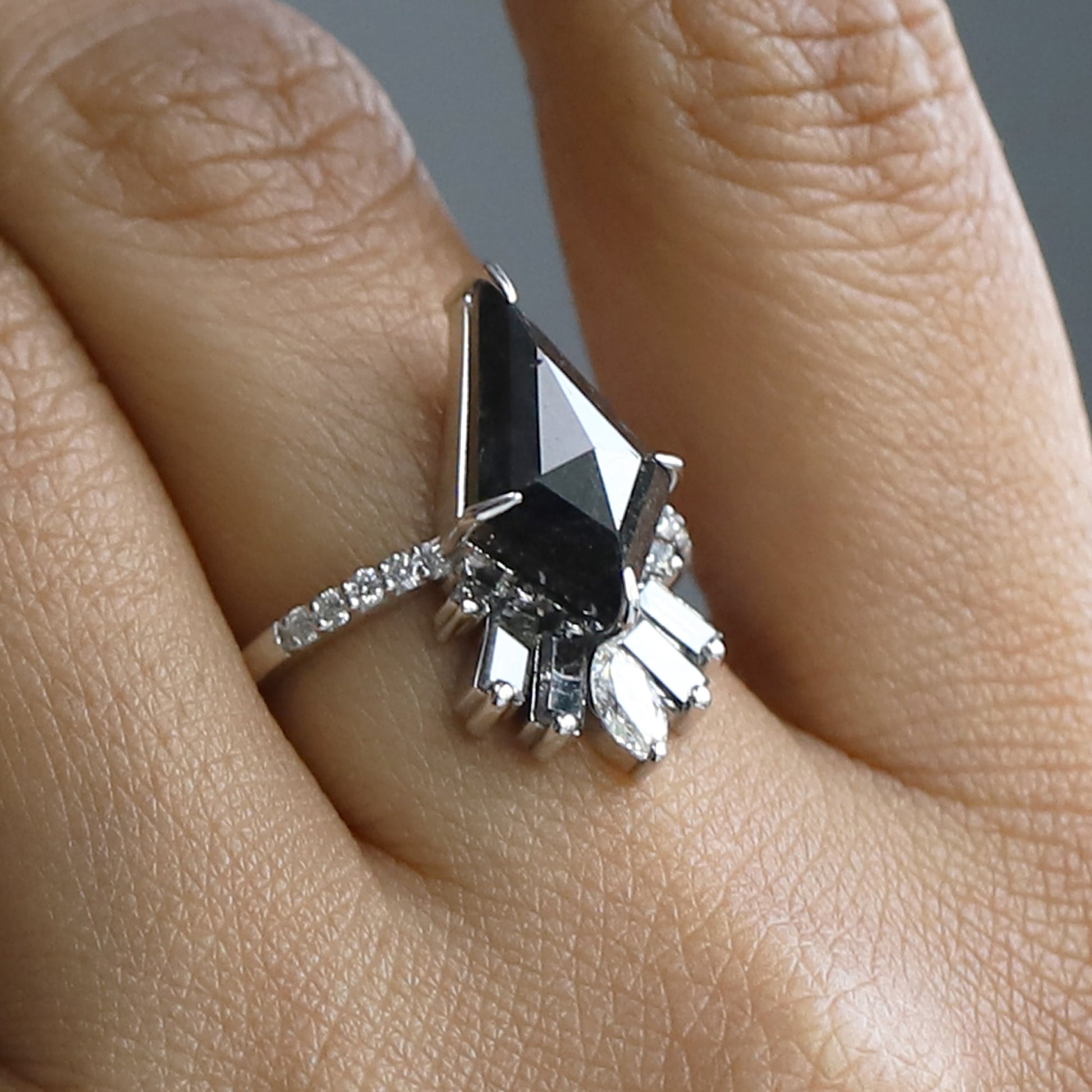 black kite diamond ring