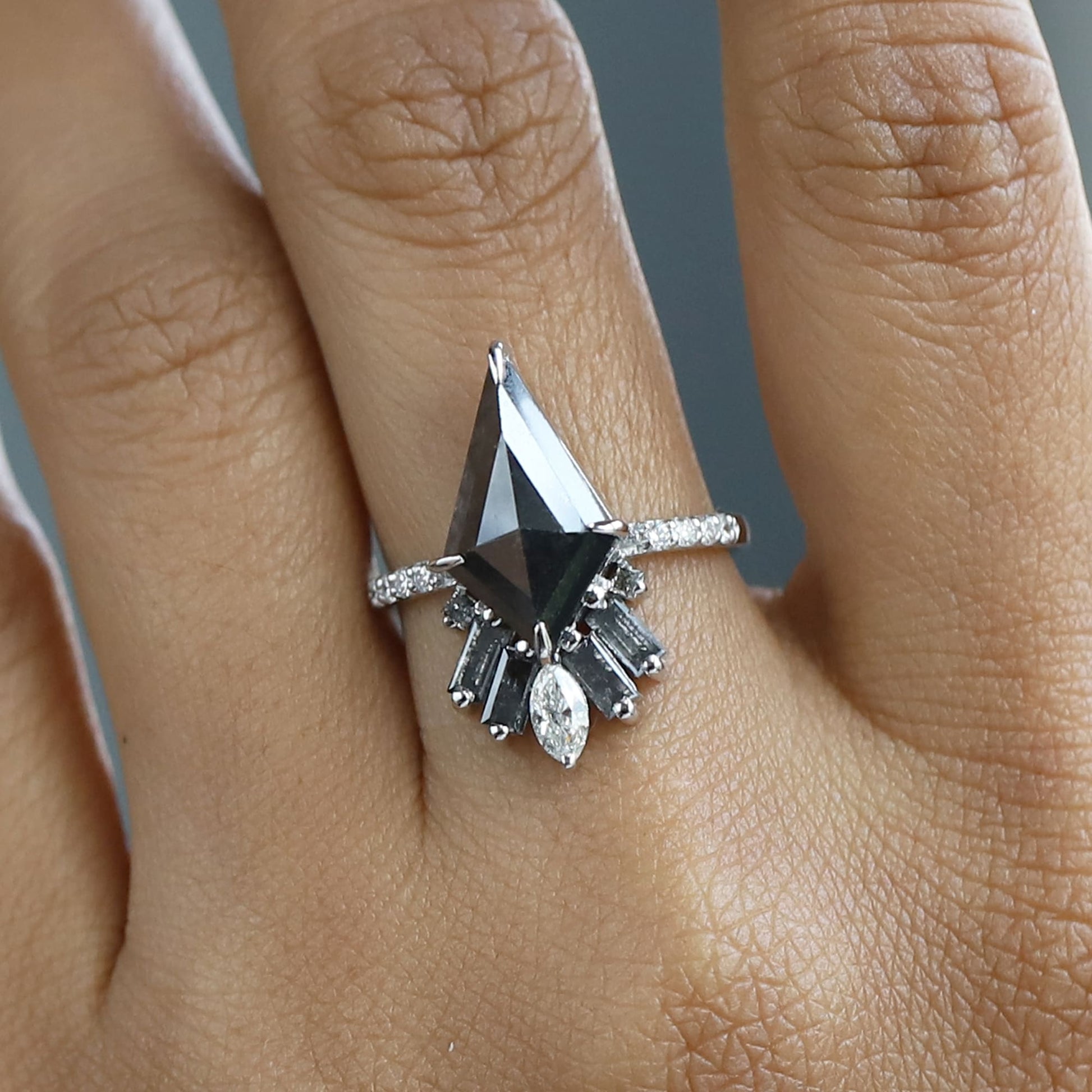 black kite diamond ring