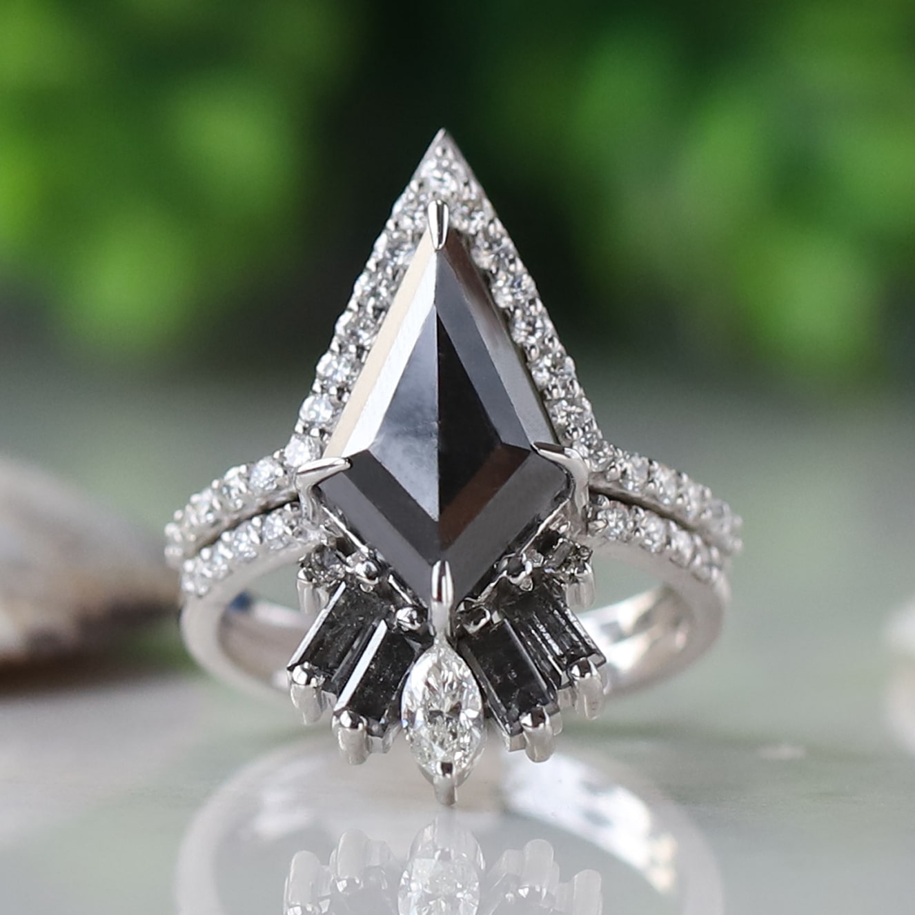 black kite diamond ring