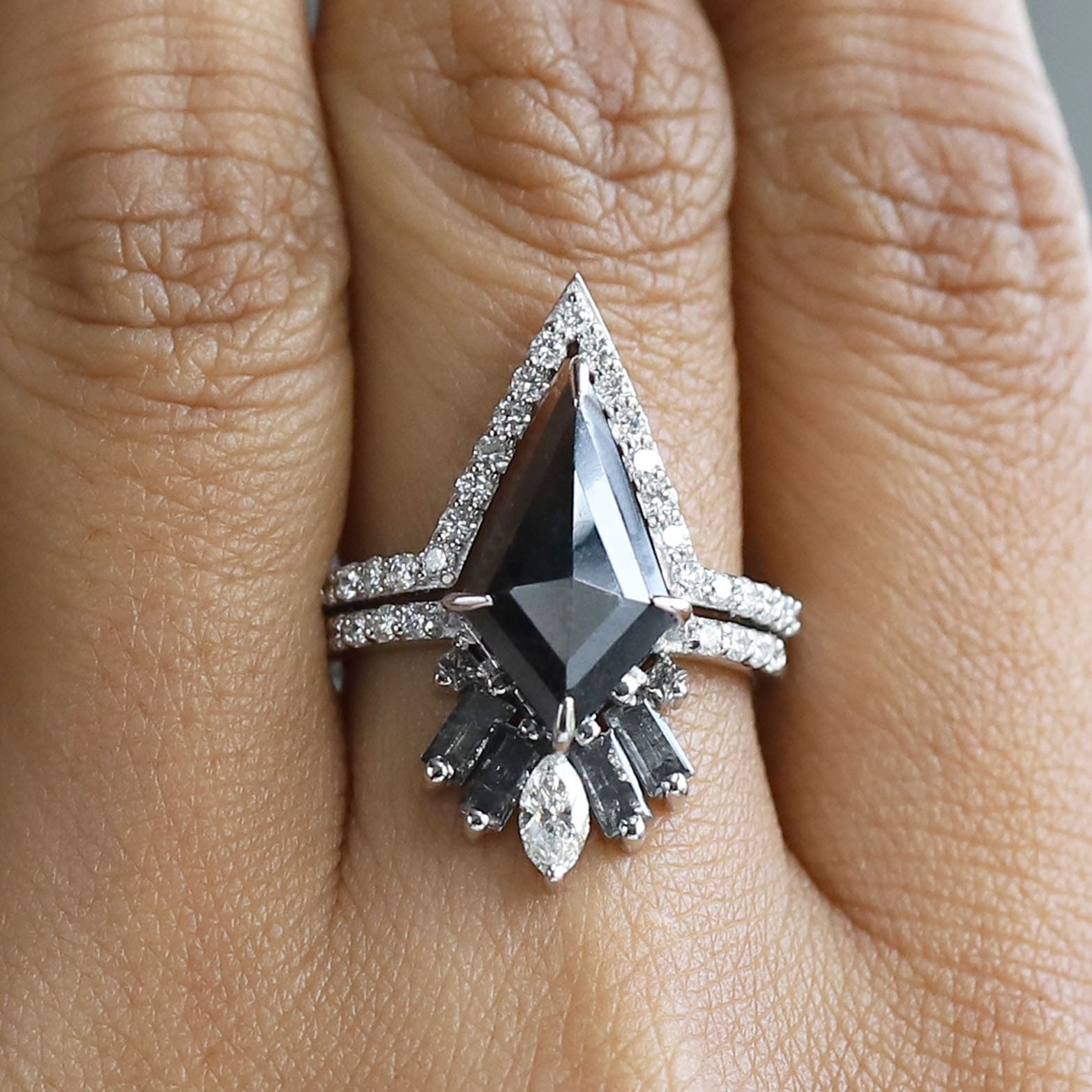 black kite diamond ring