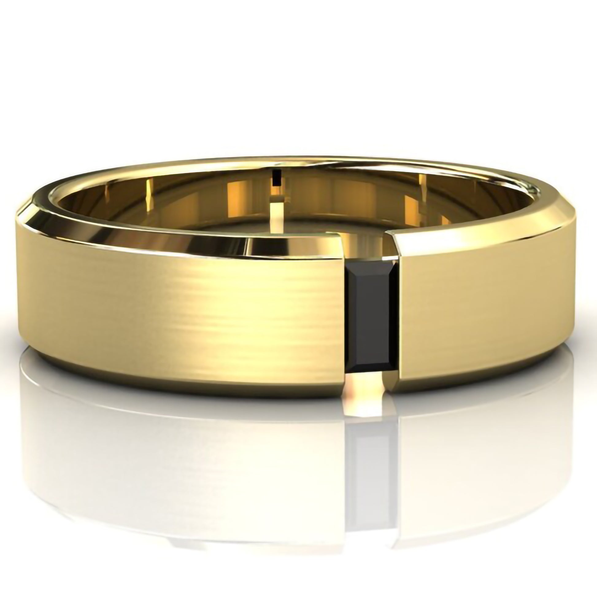 mens black diamond wedding bands