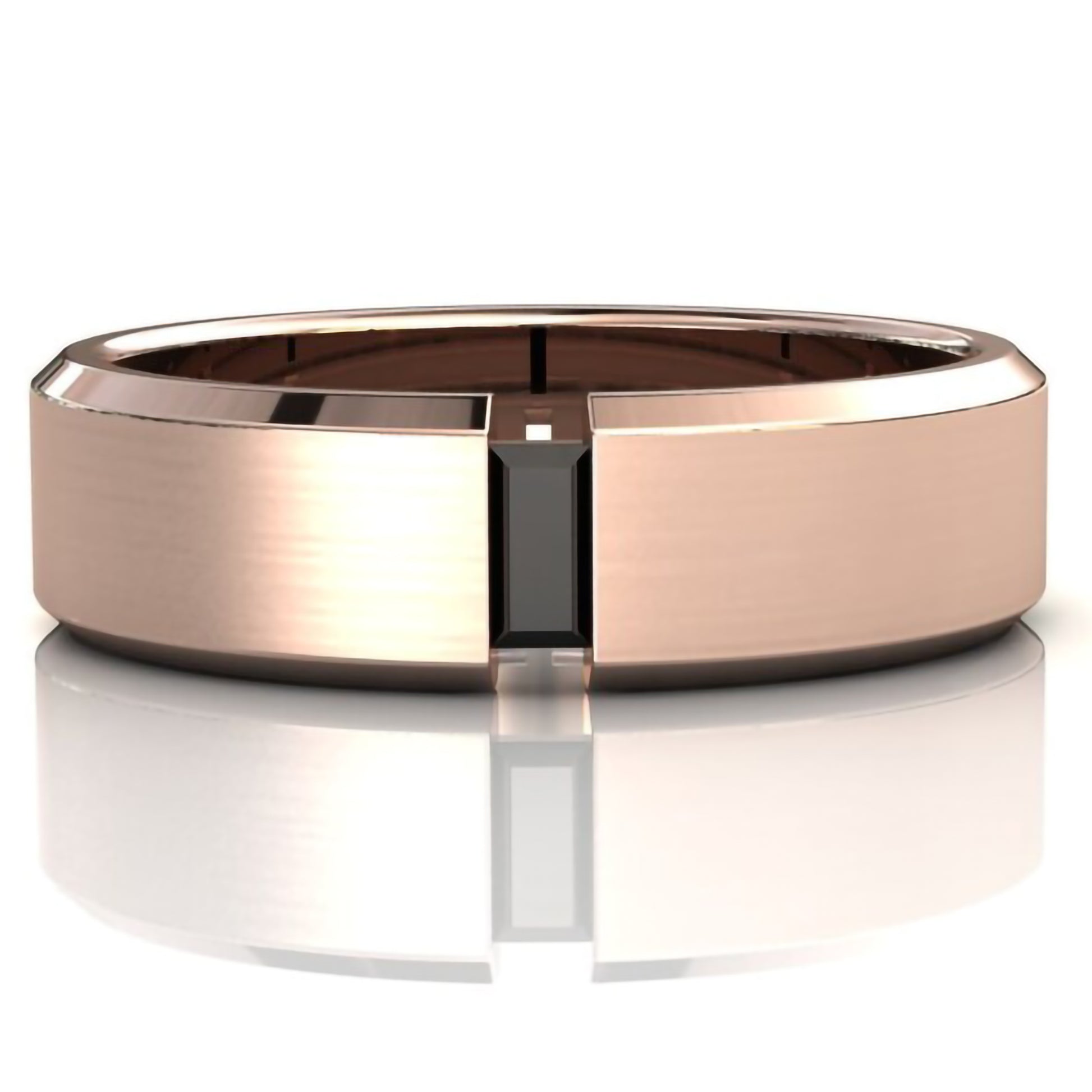 mens black diamond wedding bands