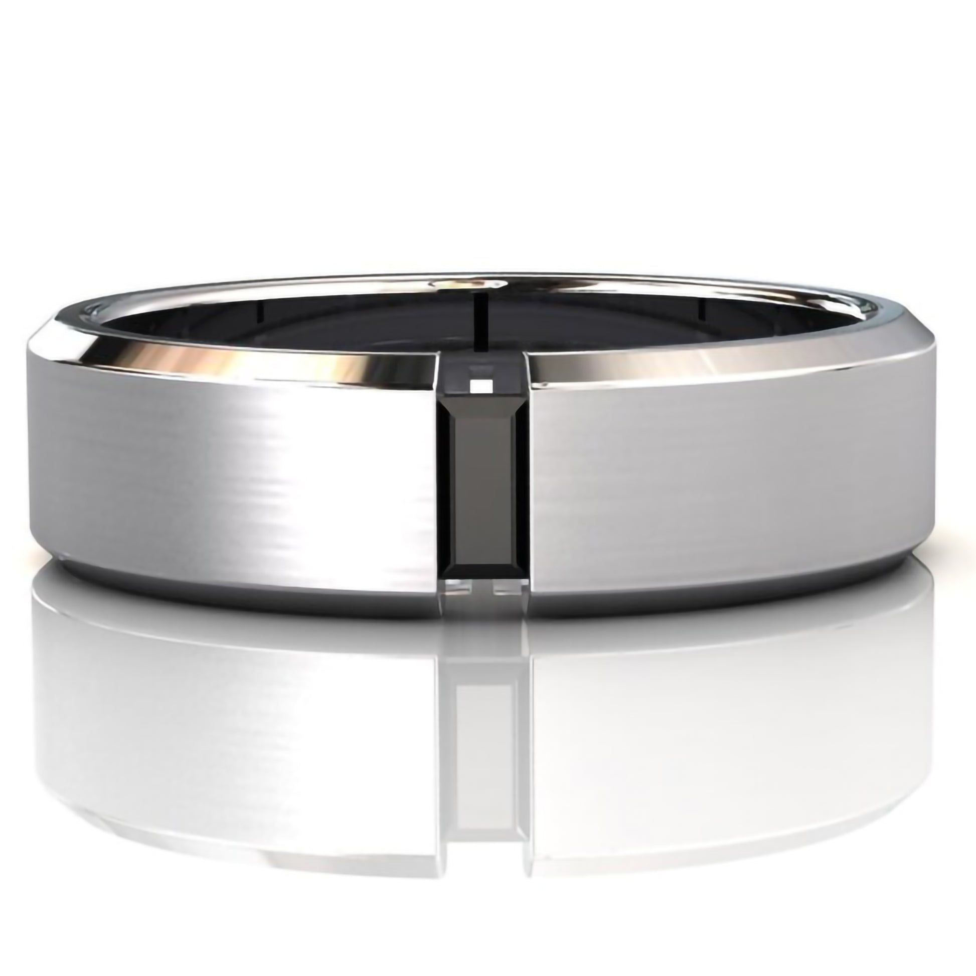 mens black diamond wedding bands