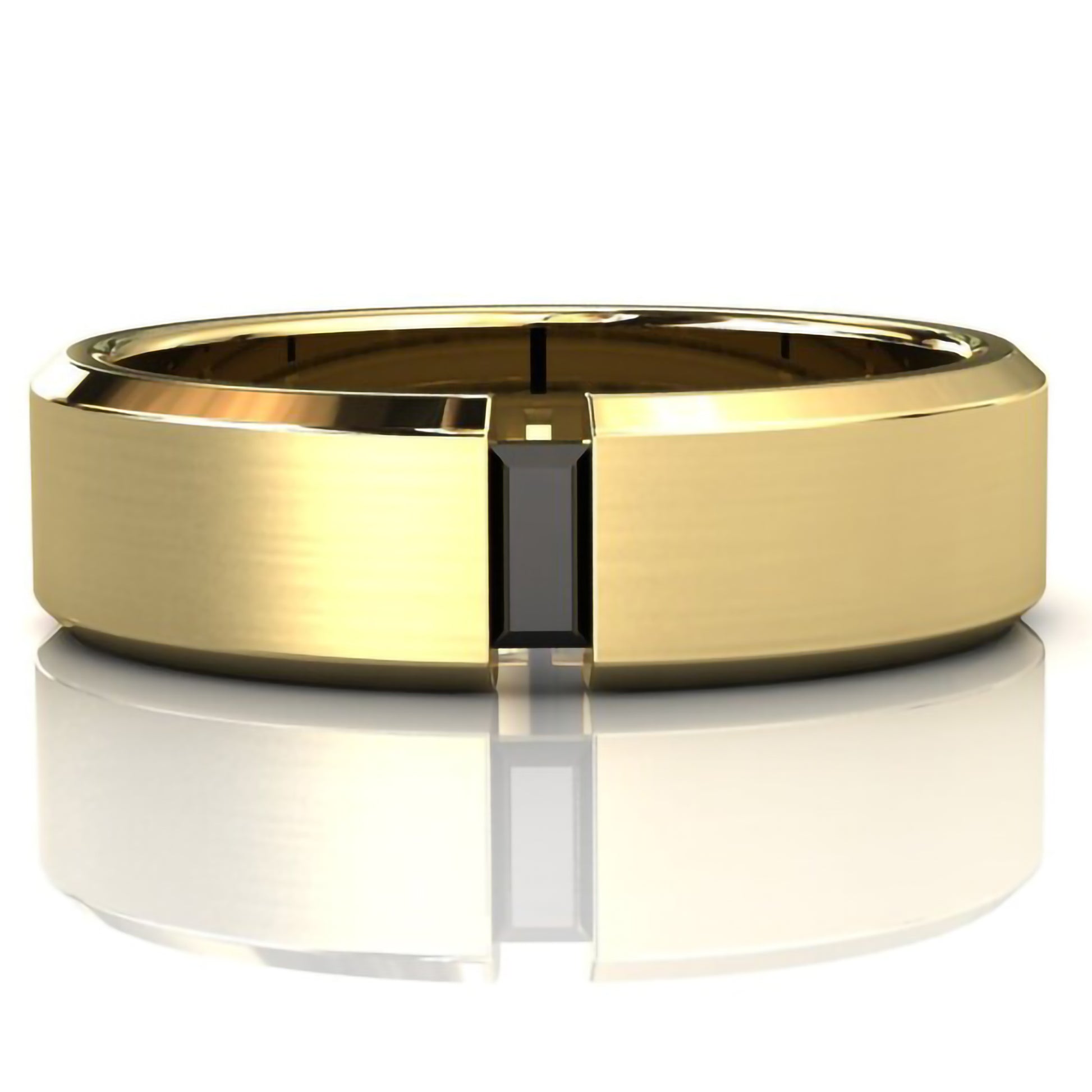mens black diamond wedding bands