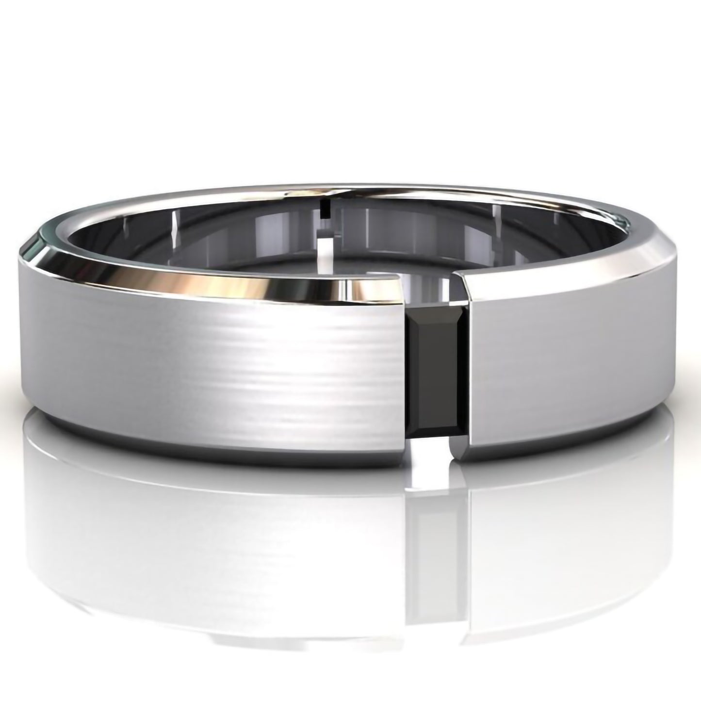 mens black diamond wedding bands