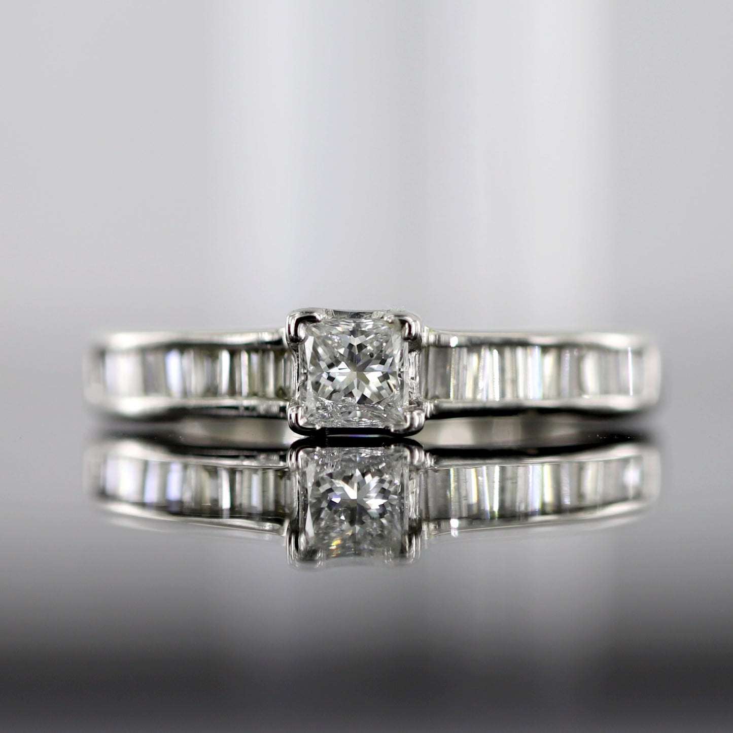 Princess Cut Solitaire Engagement Rings