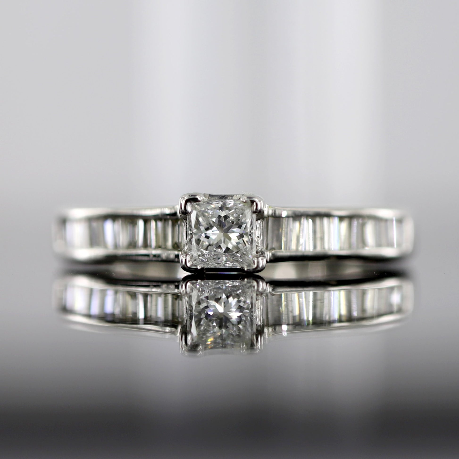 Princess Cut Solitaire Engagement Rings