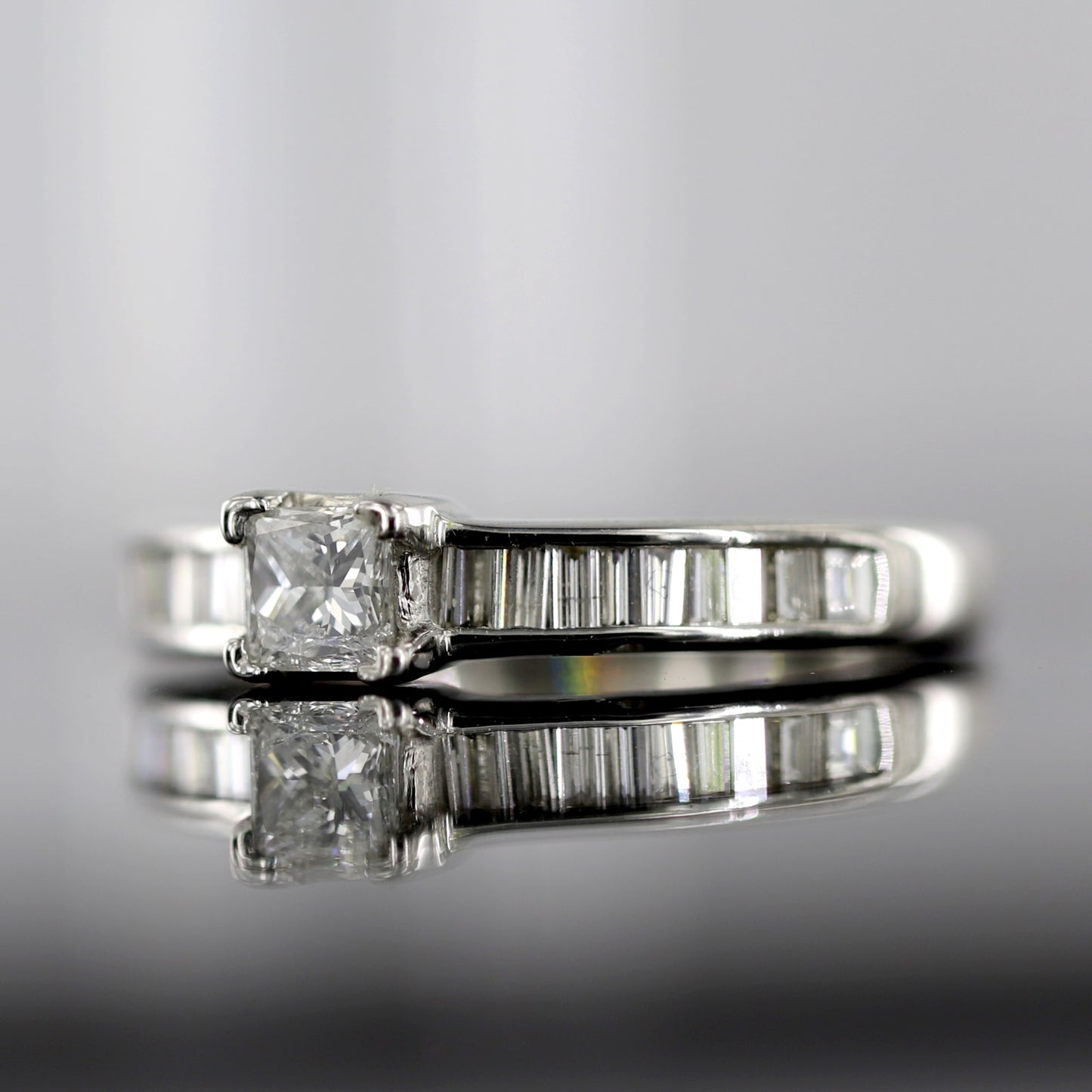 Princess Cut Solitaire Engagement Rings
