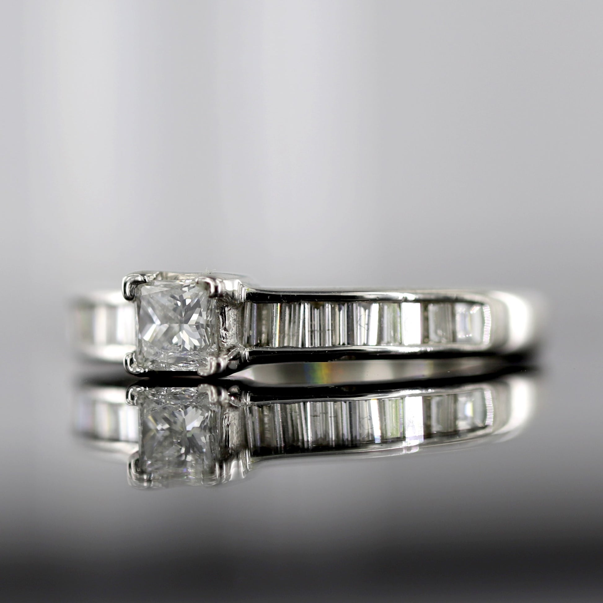 Princess Cut Solitaire Engagement Rings