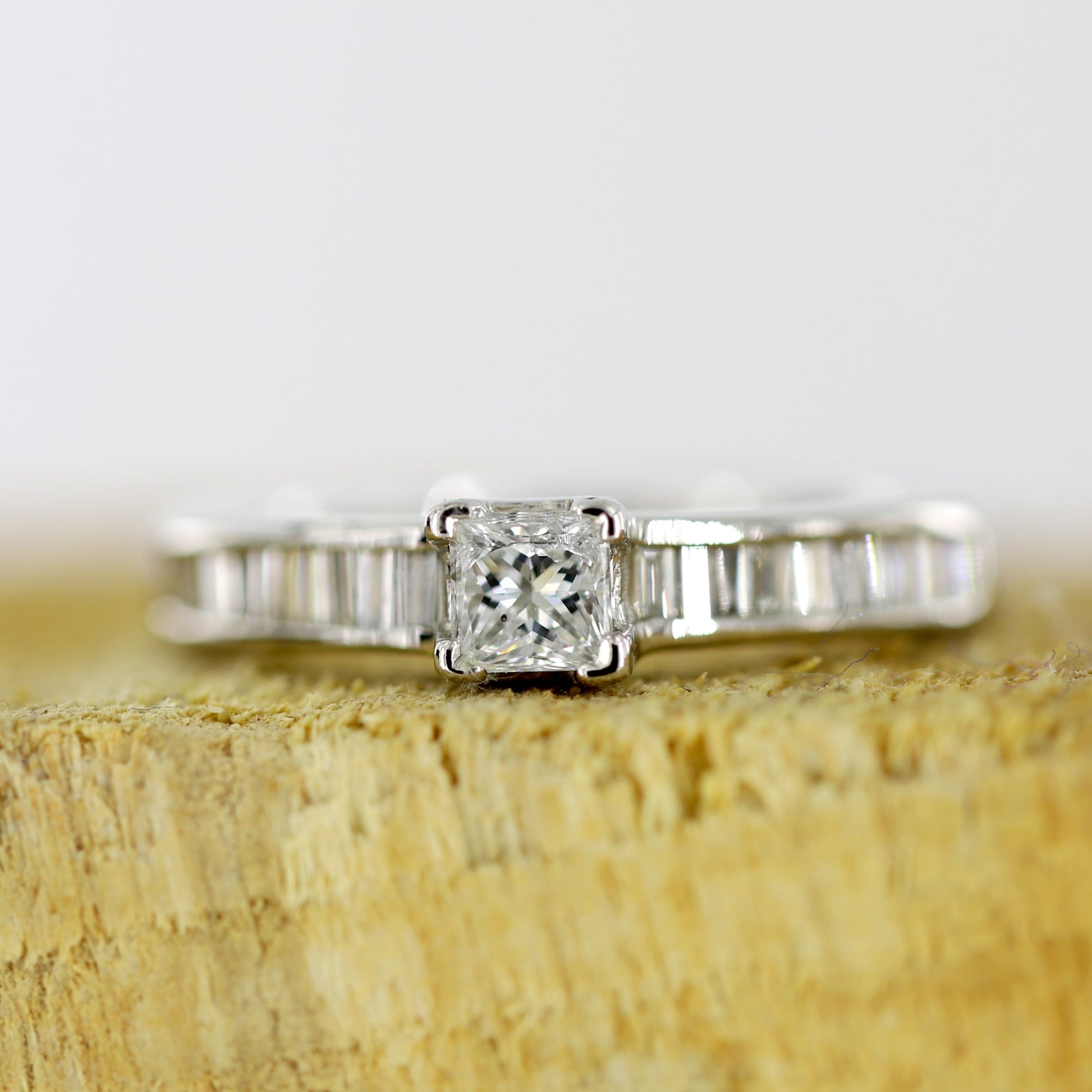 Princess Cut Solitaire Engagement Rings
