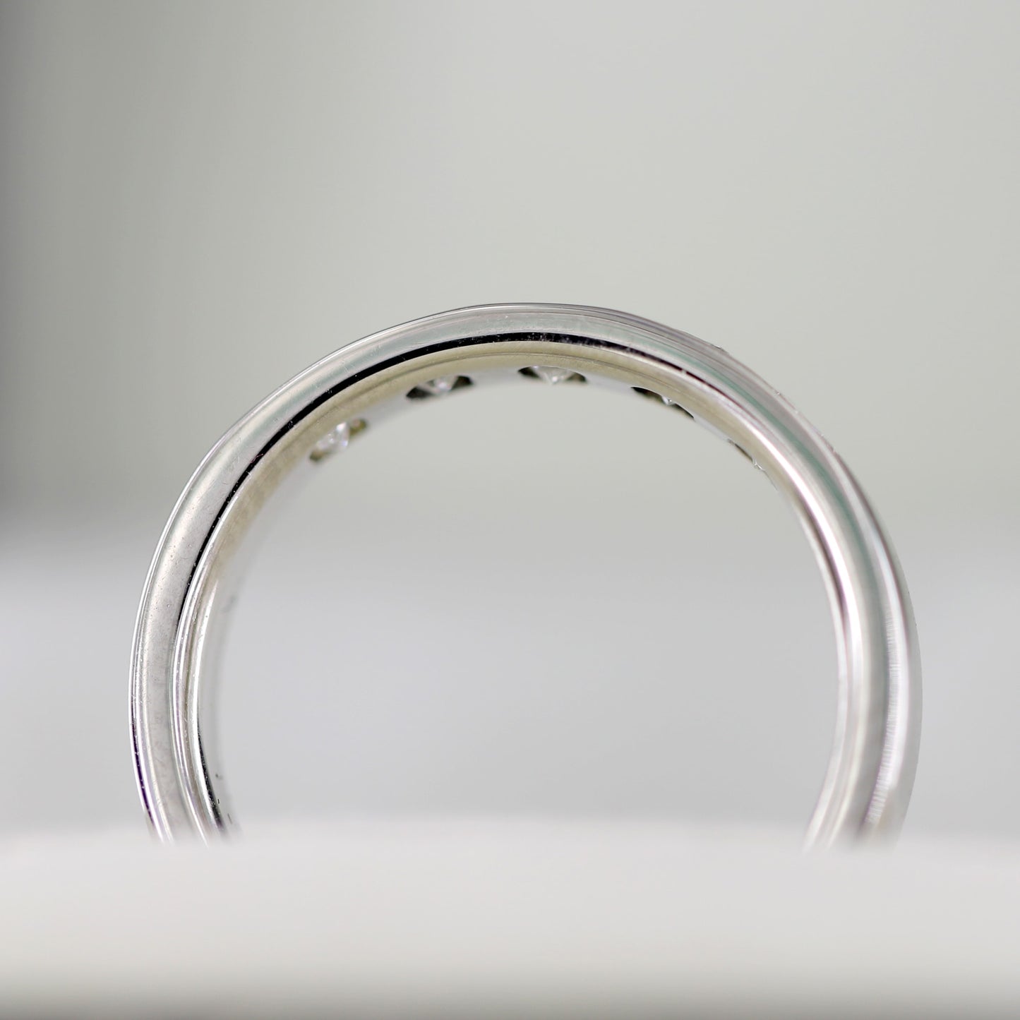 14 K White Gold Wedding Band For Your Partner