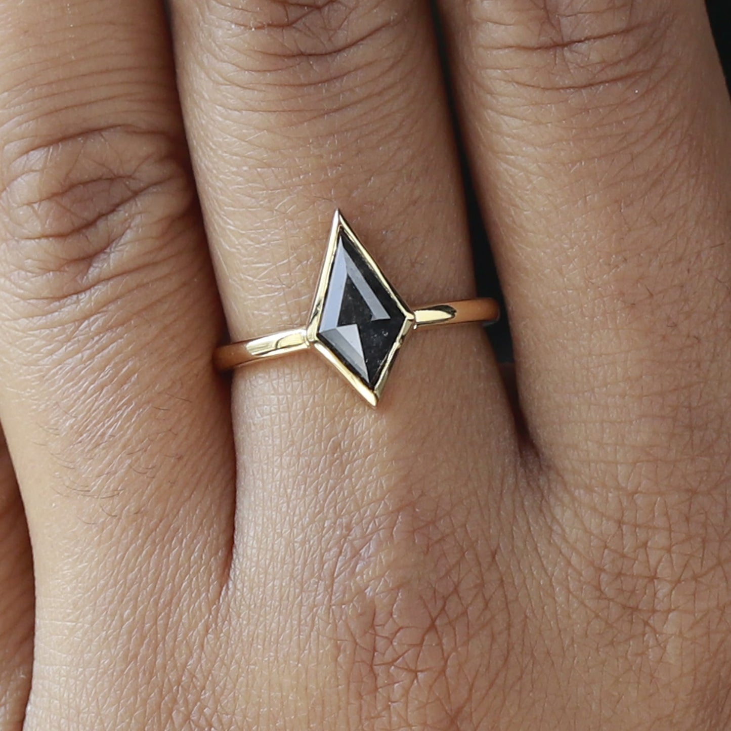Kite Shape Diamond Ring