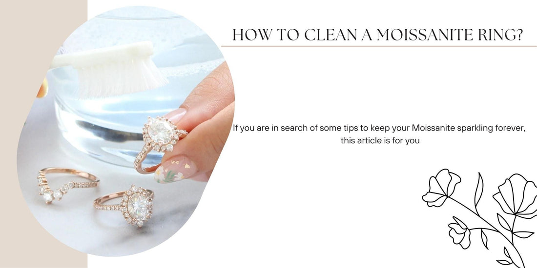 how to clean a moissanite ring