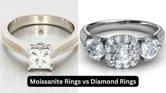 Moissanite Rings vs Diamond Rings