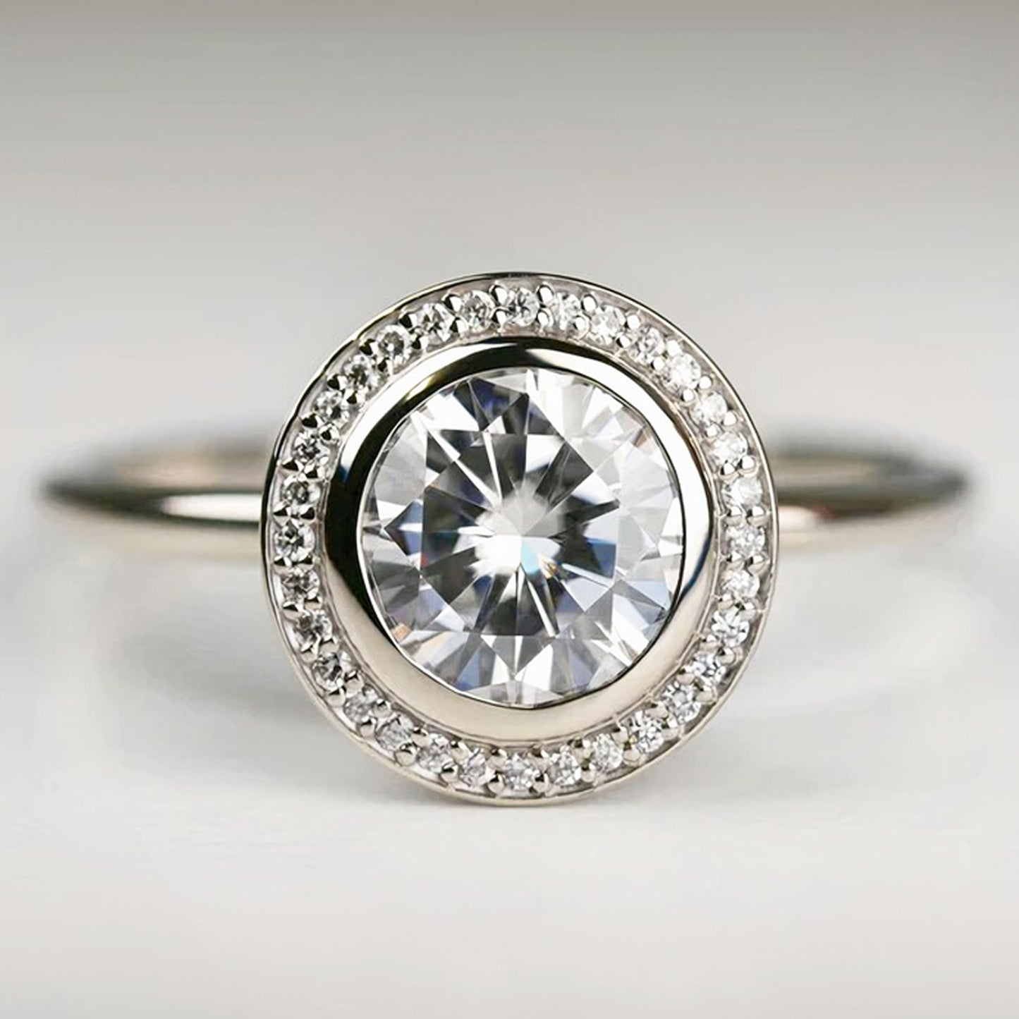 engagement rings with lab created diamonds