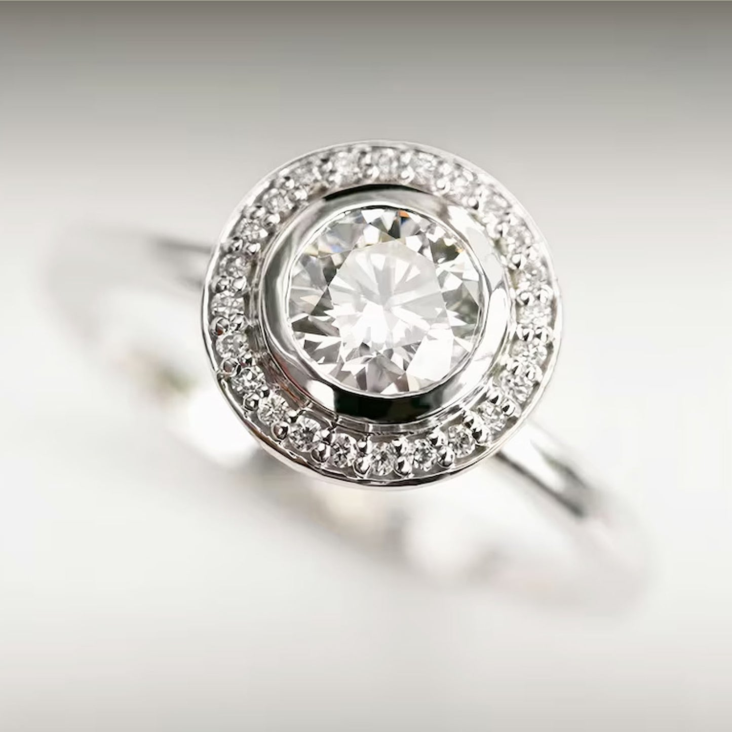 engagement rings with lab created diamonds