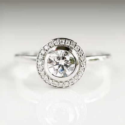 engagement rings with lab created diamonds