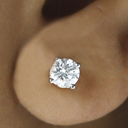 lab grown diamond earring