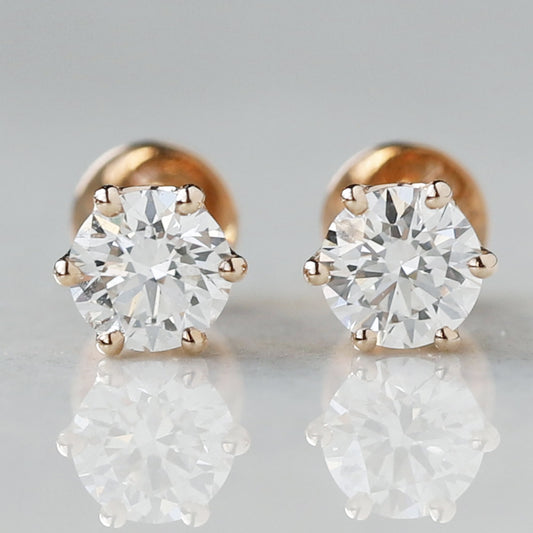 solitaire earrings