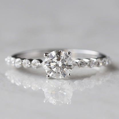 floating diamond ring