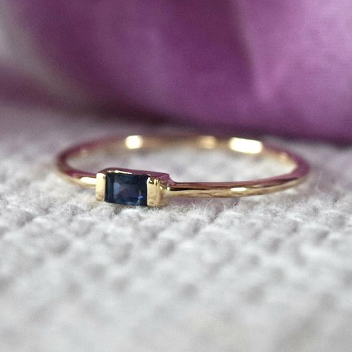 sapphire baguette ring