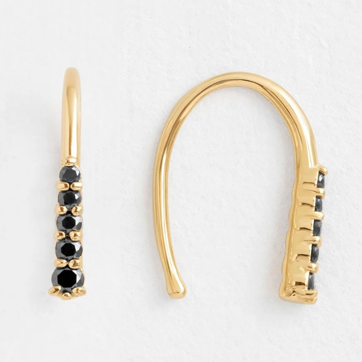 14 k gold threader earrings