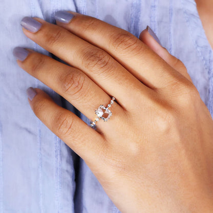 vintage rose cut diamond ring