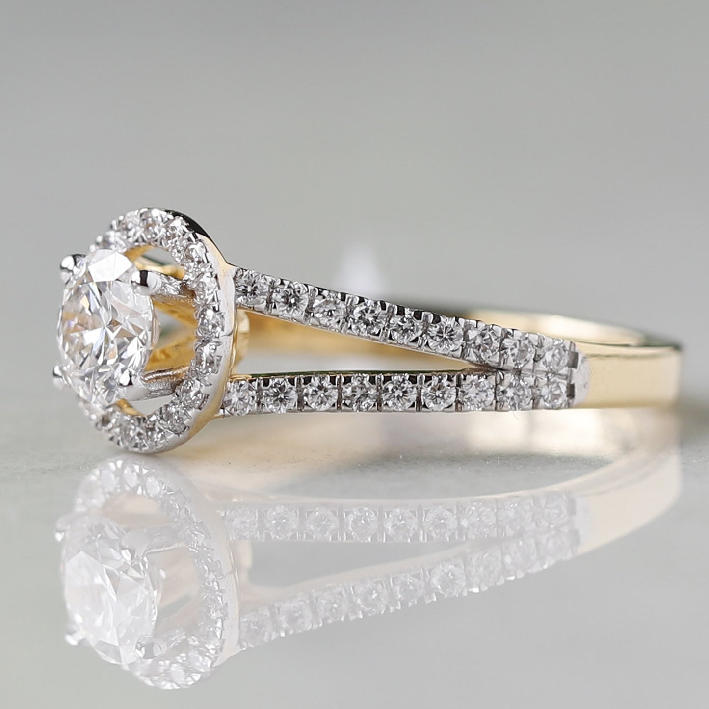 split shank engagement ring