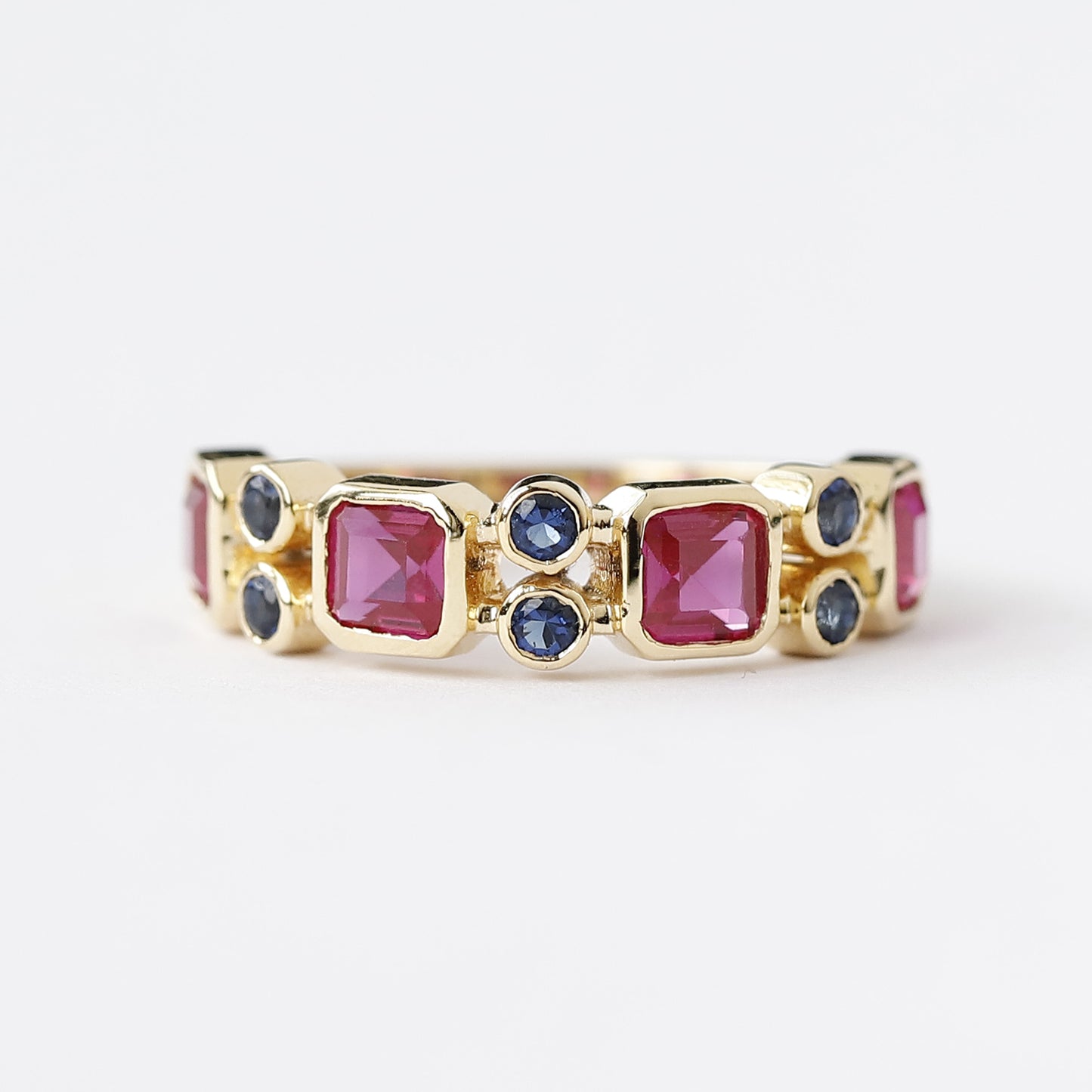 gemstone wedding band