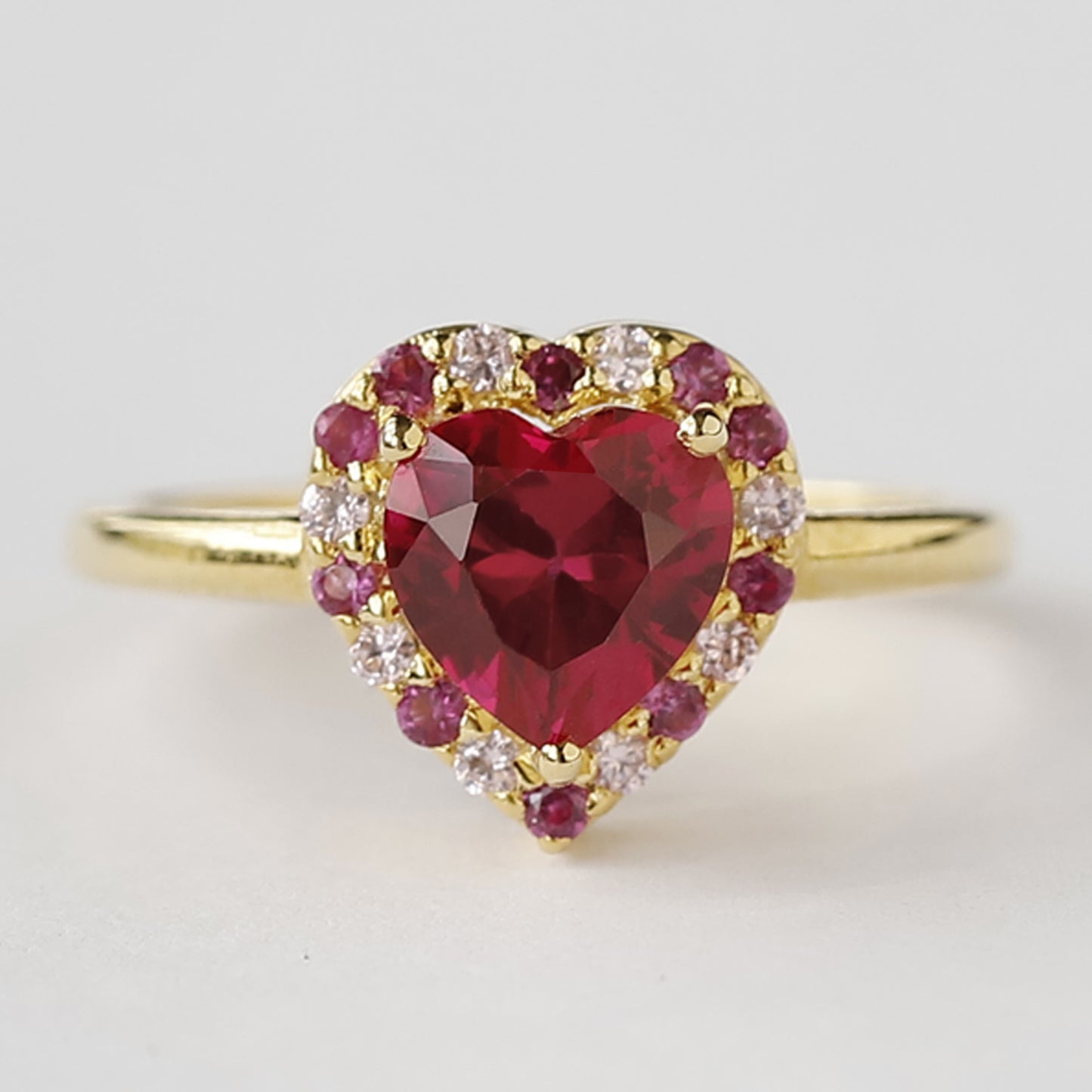 heart ruby ring