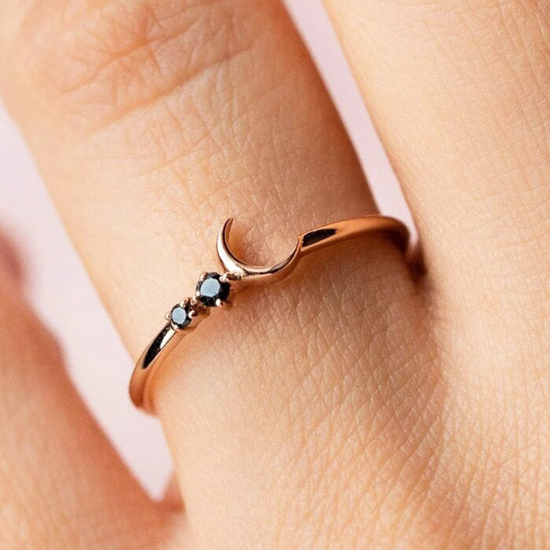 Unique Moon Rings Moon Ring