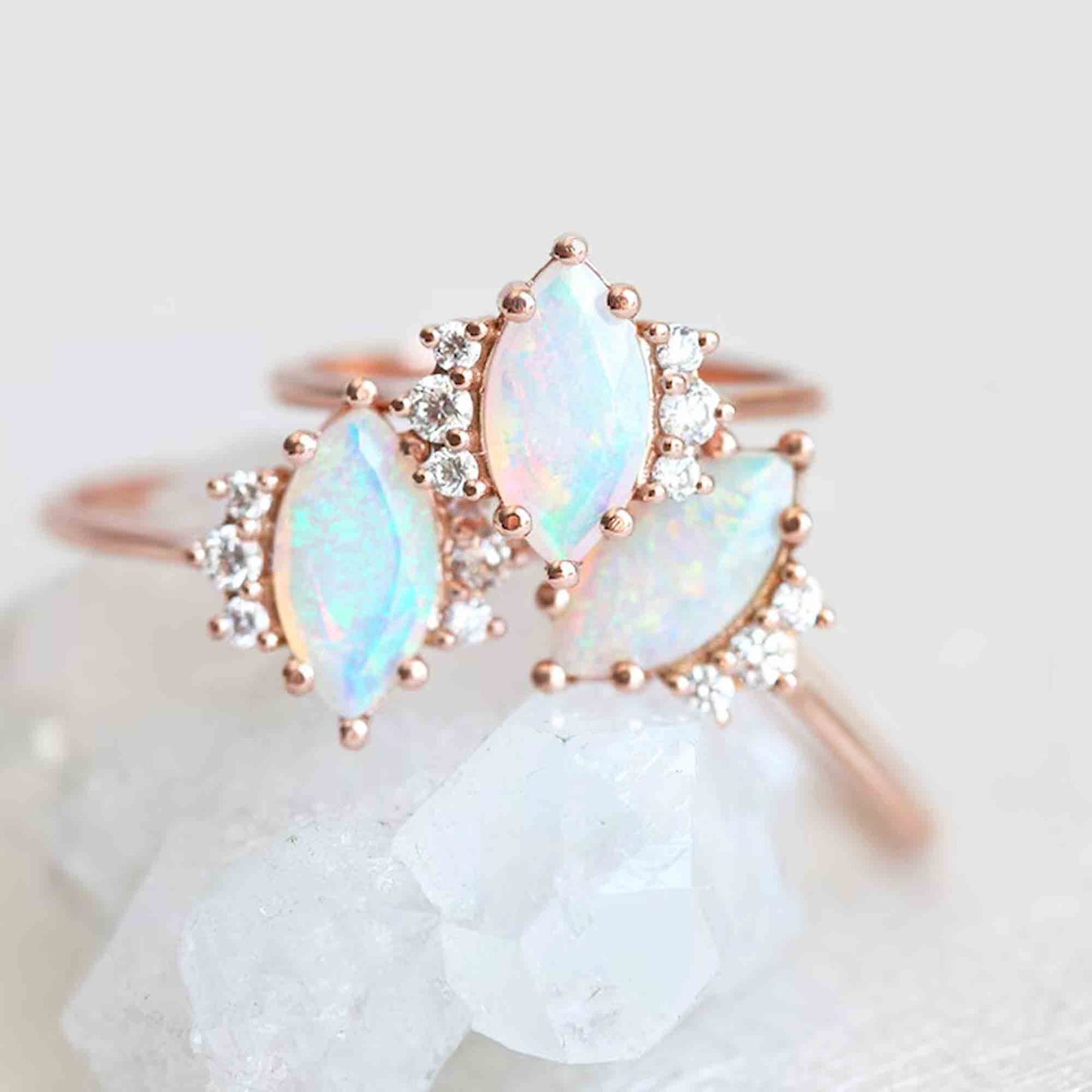 opal marquise ring