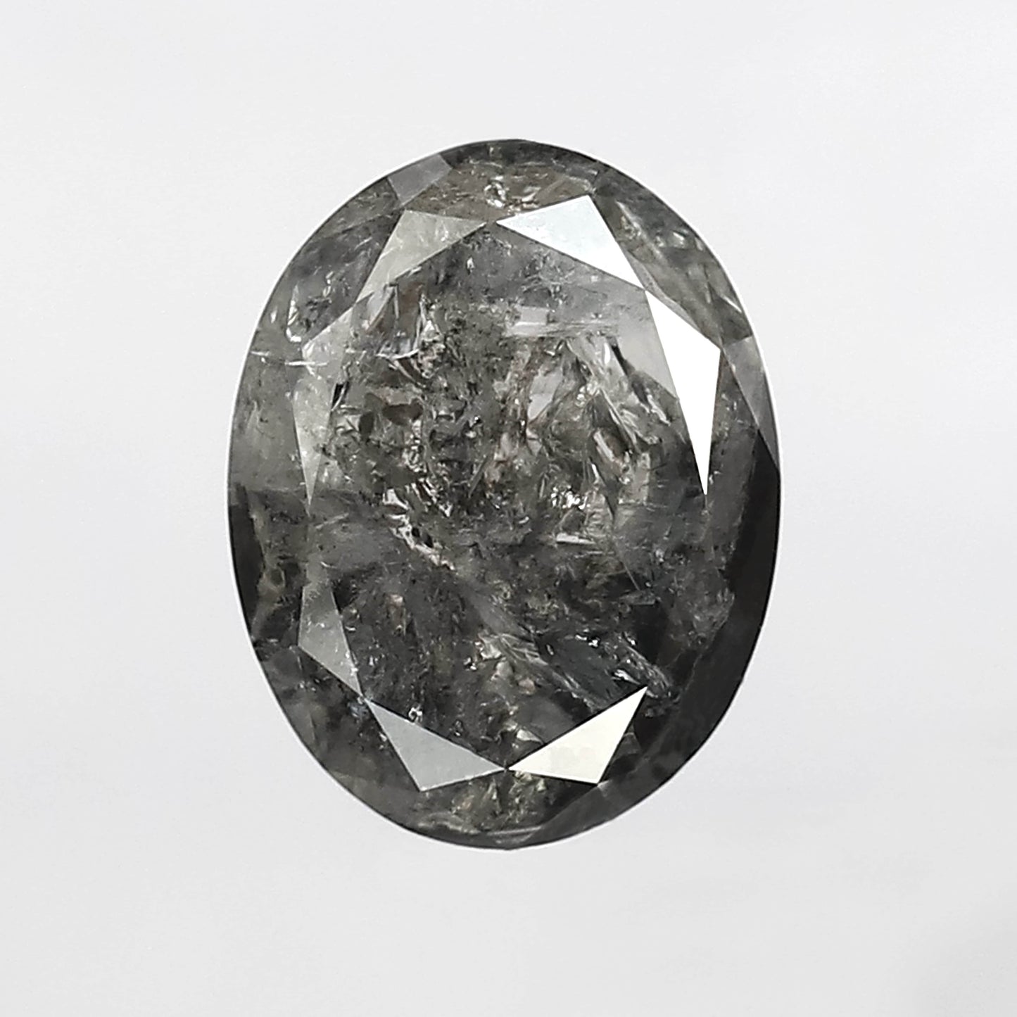 Oval Salt And Pepper Diamond