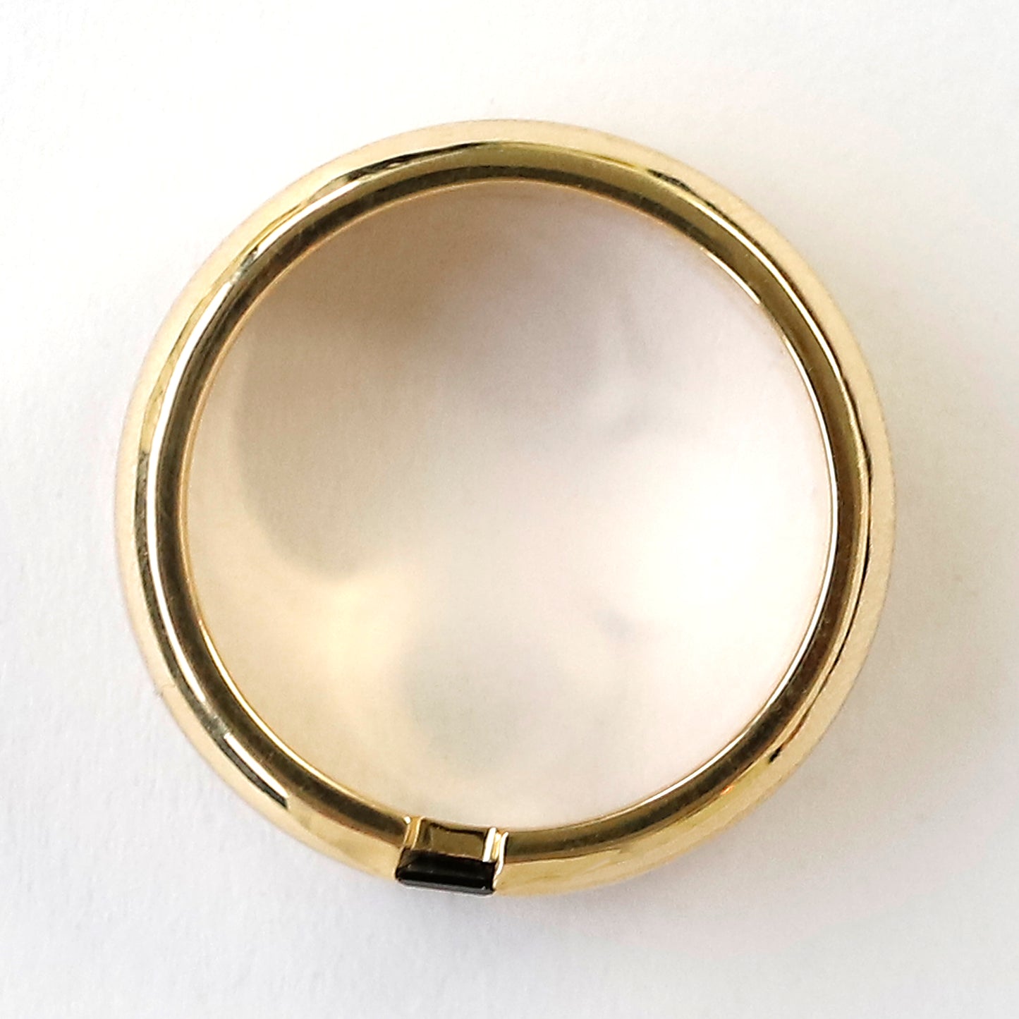 14 K Gold Black Diamond Men's Wedding Band