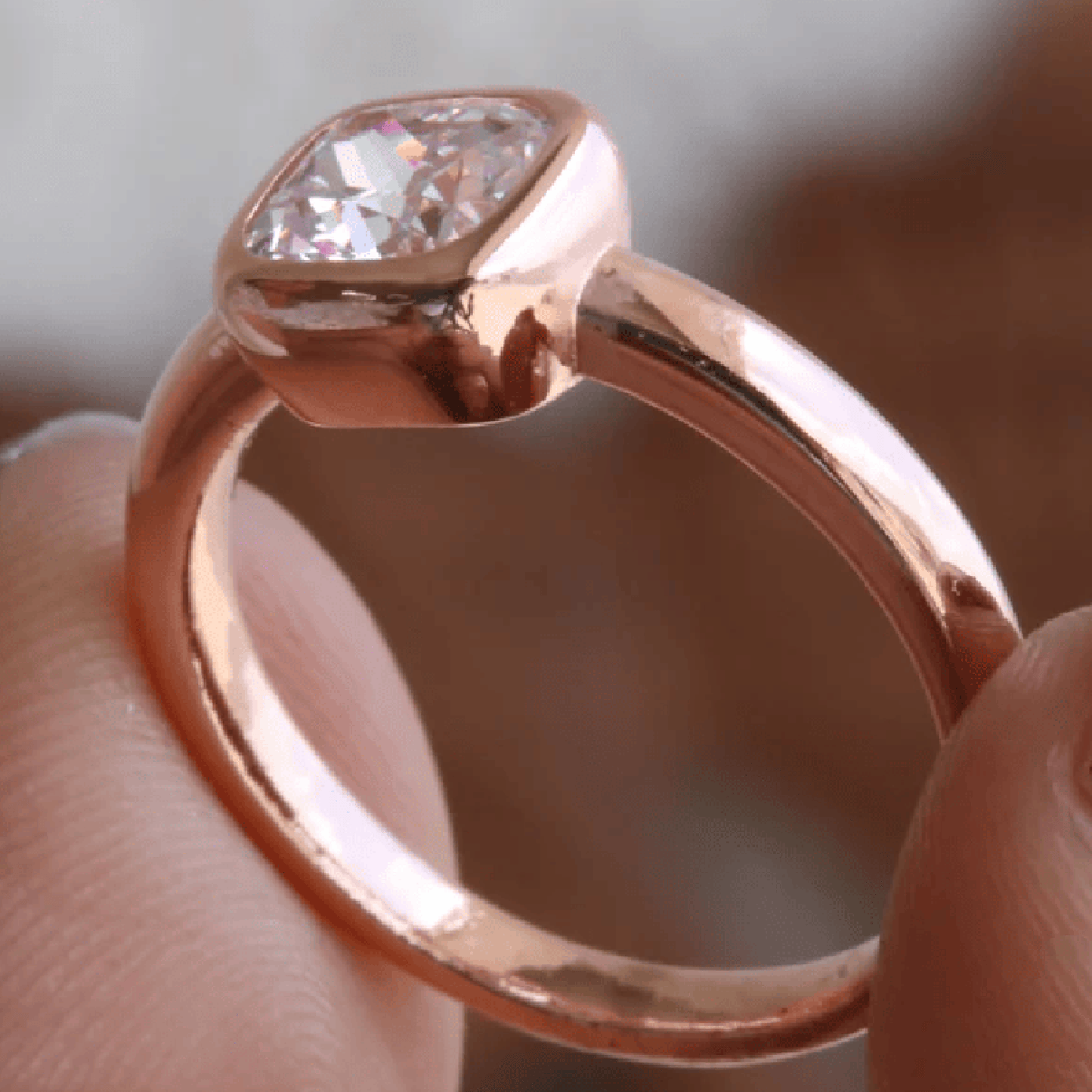 moissanite cushion cut halo ring