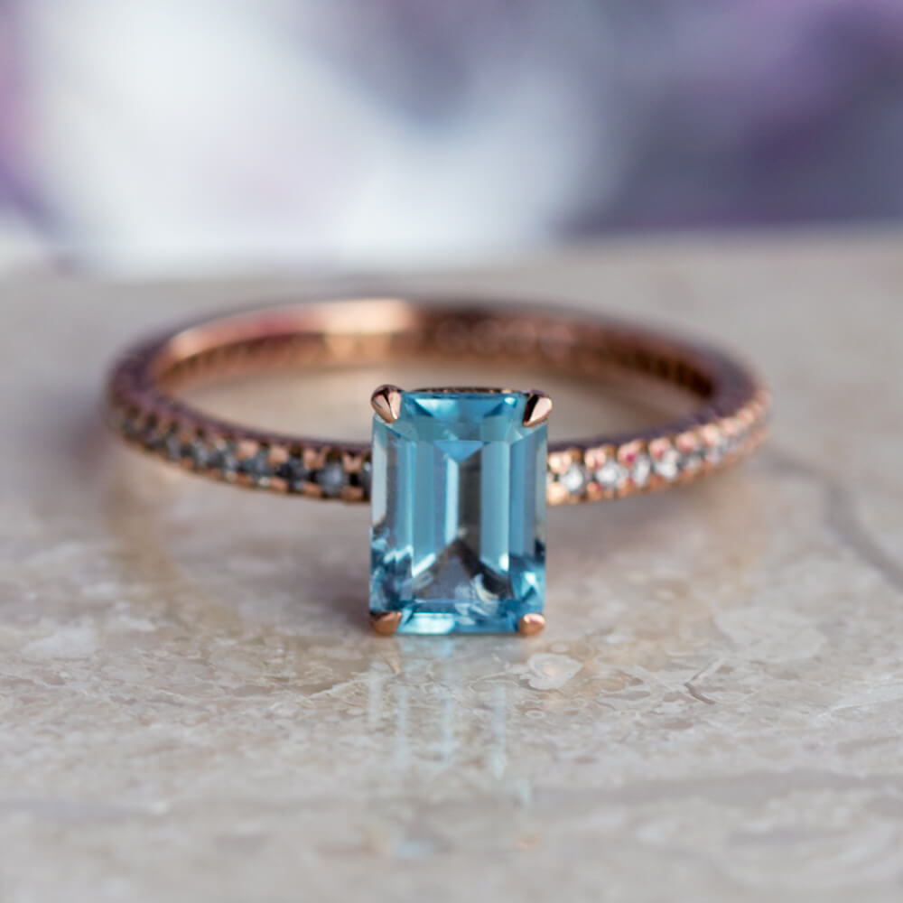 aquamarine for engagement ring