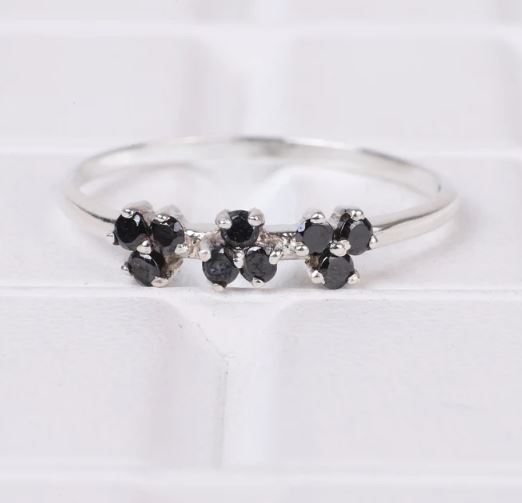 Black Diamond Band Ring