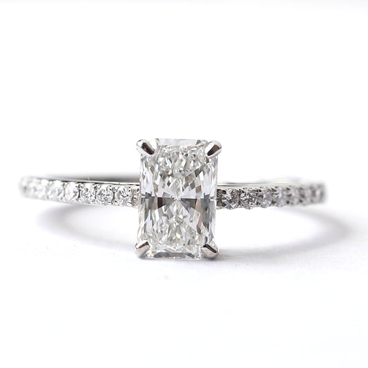1 Carat Radiant Cut Diamond Engagement Ring For Your Special One