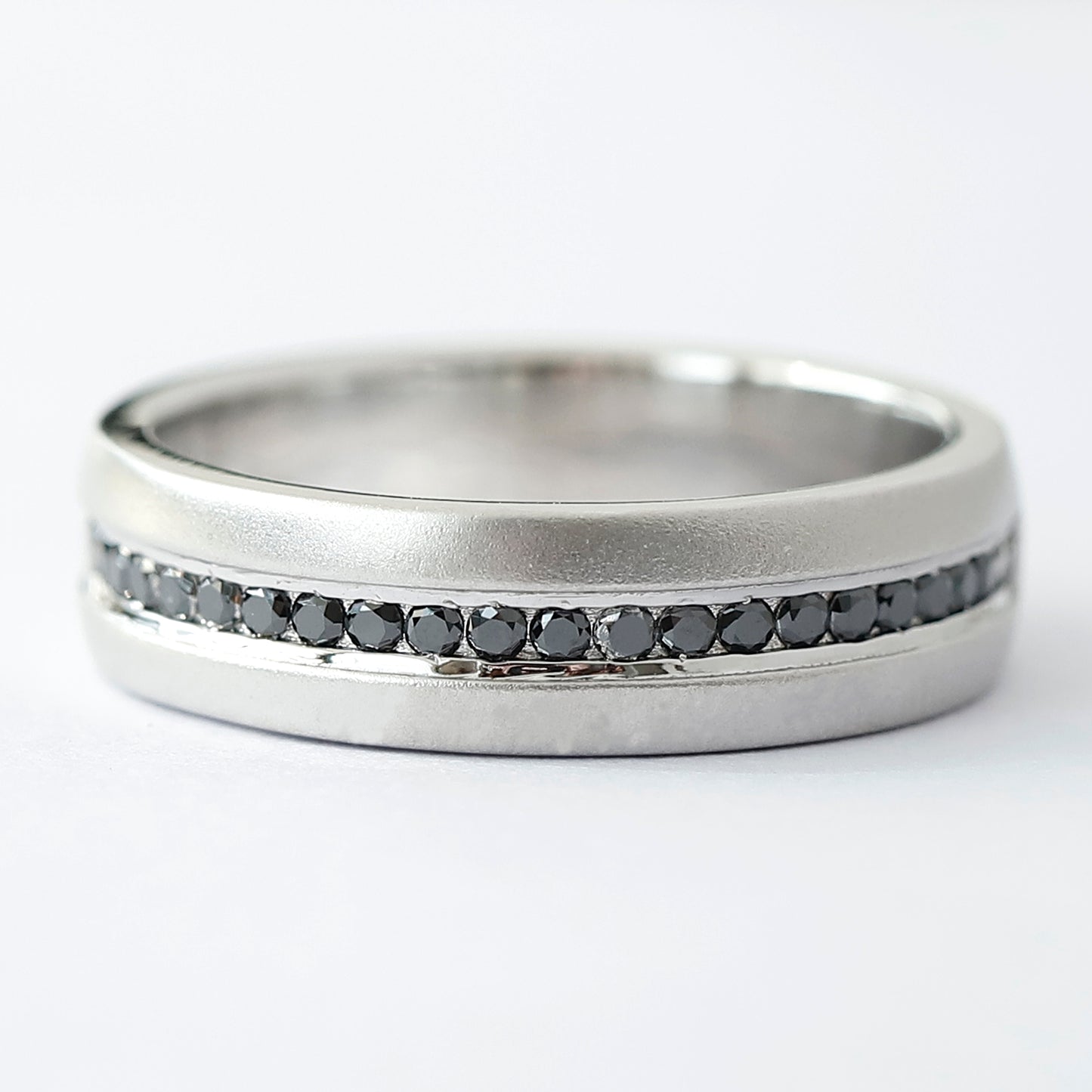 Black Diamond Wedding Ring For Him