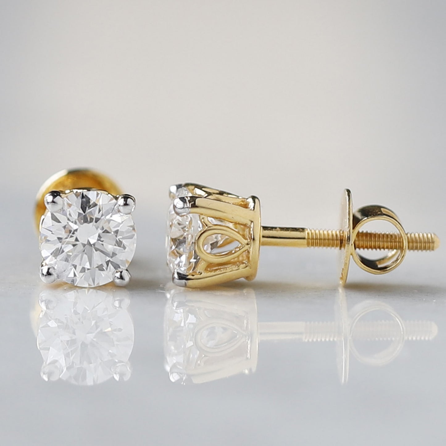 lab grown diamond earring