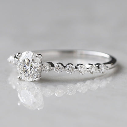 floating diamond ring